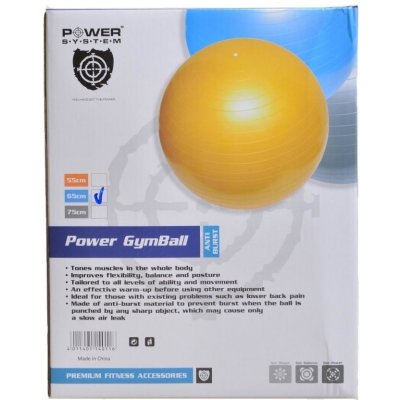 POWER SYSTEM POWER GYMBALL 65 cm – Zboží Mobilmania