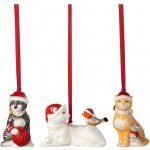 Nostalgic Ornaments vánoční závěsné ozdoby kočky, 3 ks, Villeroy & Boch – Sleviste.cz