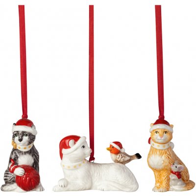 Nostalgic Ornaments vánoční závěsné ozdoby kočky, 3 ks, Villeroy & Boch – Sleviste.cz