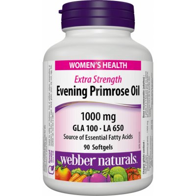 Webber pupalky dvouleté Naturals Evening Primrose Oil 1000 mg 90 kapslí