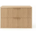 Rea Mono skříňka 60x47x48 cm pod umyvadlo závěsná dub REA-M0408 – Sleviste.cz