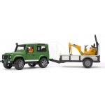 Bruder 2593 Land Defender s přívěsem a JCB mikrobagrem – Sleviste.cz