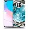 Pouzdro a kryt na mobilní telefon Huawei Picasee silikonové Huawei Nova 8i - Blue geometry čiré