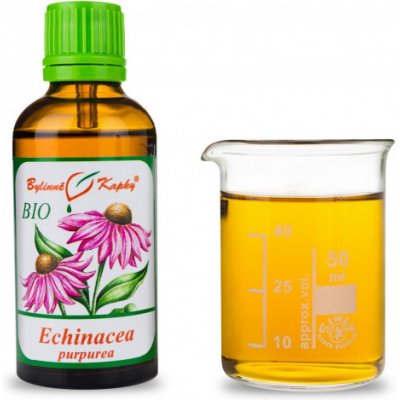 Bylinné kapky ECHINACEA PURPUREA BIO KAPKY tinktura 50 ml – Hledejceny.cz