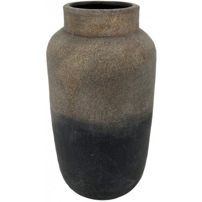 by inspire Keramická váza Tesa, 21,5x21,5x41 cm – patinovaná rezavě černá – Hledejceny.cz