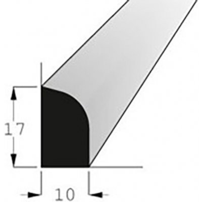 Lišta rohová vnitřní borovice 17x10mm, délka 200cm – Zbozi.Blesk.cz