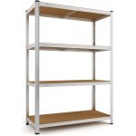 Monzana Regál Heavy 160 x 90 x 40 cm stříbrná 106182 – Zbozi.Blesk.cz