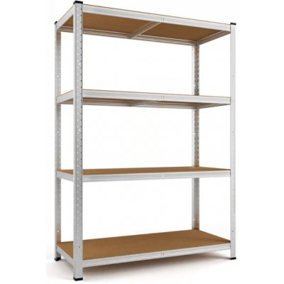 Monzana Regál Heavy 160 x 90 x 40 cm stříbrná 106182 – Zbozi.Blesk.cz