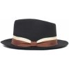 Klobouk Goorin Bros. trilby klobouk s hnědobéžovou stuhou Goorin Bros Wheeler černý