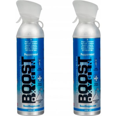 Boost Oxygen doplňkový kyslík v plechovce Máta peprná Velké balení 2x9L – Hledejceny.cz