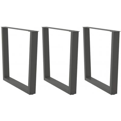 Omaxi 958359 Nohy k jídelnímu stolu ve tvaru V 3 ks antracitové 90 x 72-73,3 cm ocel – Zboží Mobilmania