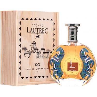 Lautrec Cognac XO Grande Champagne 40% 0,7 l (dřevěný box) – Zboží Dáma