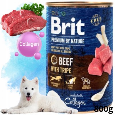 Brit Premium by Nature Dog Beef with Tripe 800 g – Zboží Mobilmania