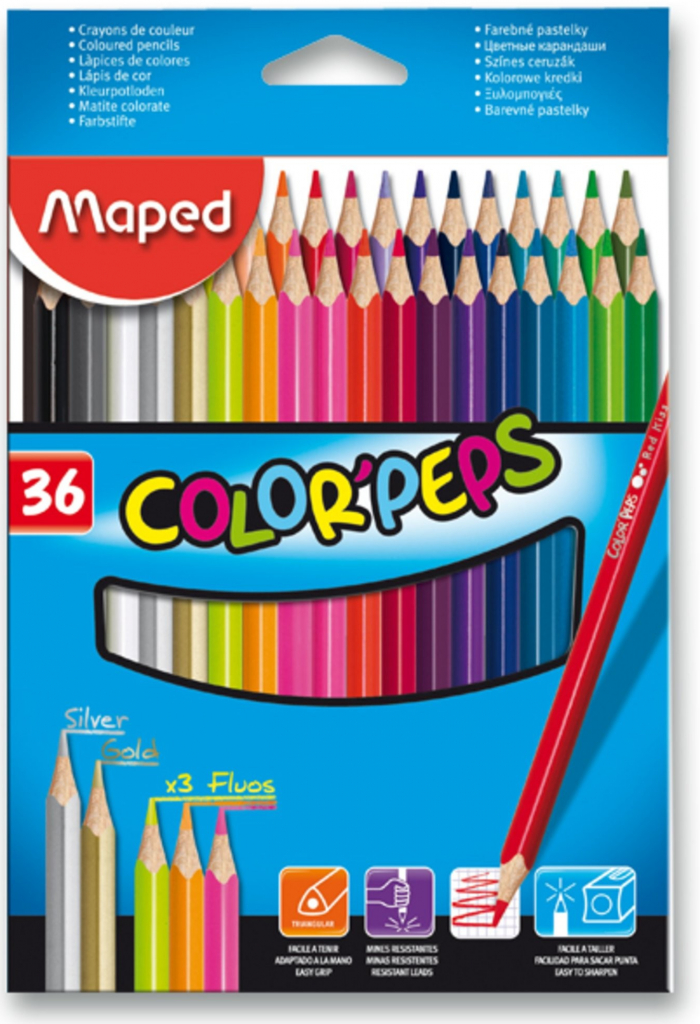 Maped 2017 Color'Peps 36 ks od 139 Kč - Heureka.cz