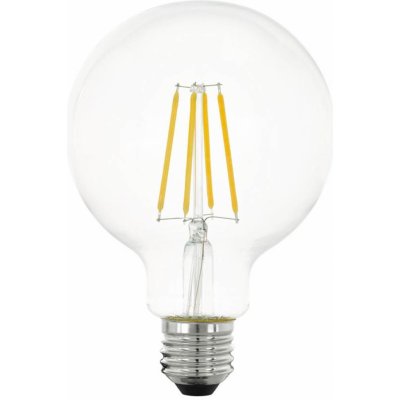 Eglo Krokově stmívatelná LED filamentová žárovka , E27, G95, 6W, 806lm, teplá bílá