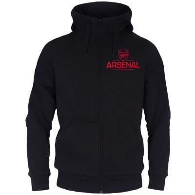Mikina Arsenal FC černá kapuce zip – Sleviste.cz