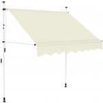 PETROMILA Ručně zatahovací markýza 150 cm krémová – Zboží Mobilmania