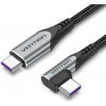 Vention TAKHD Type-C USB-C 2.0 Right Angle to USB-C 0.5m, šedý – Zboží Živě
