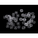 Plastové patentky / stiskací knoflíky transparentní Ø7 mm, střední, transparent – Zboží Mobilmania