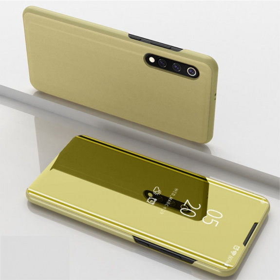 Pouzdro JustKing zrcadlové flipové Xiaomi Mi 9 - zlaté