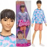 Mattel Barbie Fashionistas Ken s modrým a růžovým svetříkem – Zboží Dáma