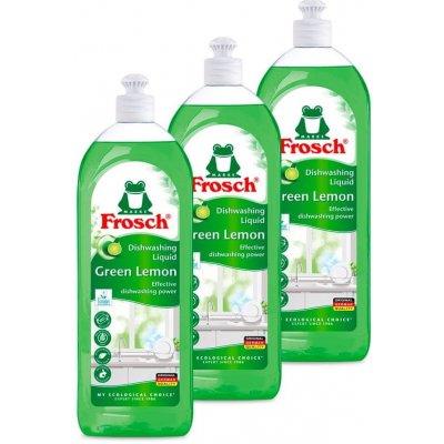 Frosch Balzám pro mytí nádobí Citrón 3 x 750 ml – HobbyKompas.cz