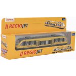 Rappa Vlak žlutý RegioJet kov/plast 17cm na volný chod v krabičce 21x9,5x4cm – Zboží Dáma