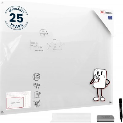 Allboards TT Skleněná tabule TRANSPARENTNÍ 150 × 120 cm – Sleviste.cz