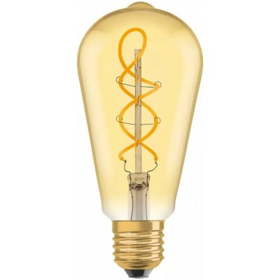 Osram LED žárovka 1906 Edison 28, E27, 4 W, 300 lm, 2000 K, jantarová – Hledejceny.cz