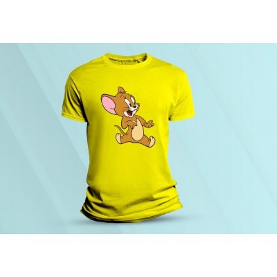 Sandratex dětské bavlněné tričko Tom a Jerry 3., Žlutá