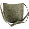 Kabelka Prima-obchod kabelka z papírové slámy crossbody 23x30 cm 3 zelená khaki