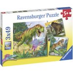 Ravensburger Pravěká zvířata 3 x 49 dílků – Zbozi.Blesk.cz