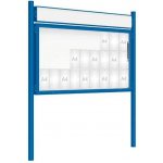 PROCITY Venkovní vitrína model 2000 27x A4, modrá, včetně sloupků a záhlaví | Zboží Auto