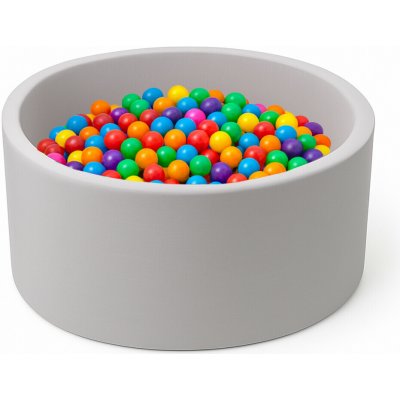 Aga suchý bazén 90 x 40 cm s míčky šedý – Zboží Dáma