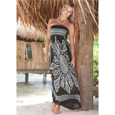 Dámské plážové šaty dlouhé černé