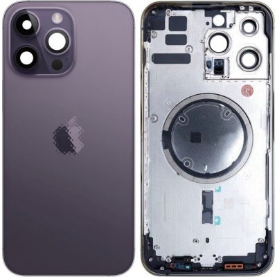 Kryt Apple iPhone 14 Pro Max - Zadní Housing (Deep Purple), Deep fialový – Zboží Mobilmania