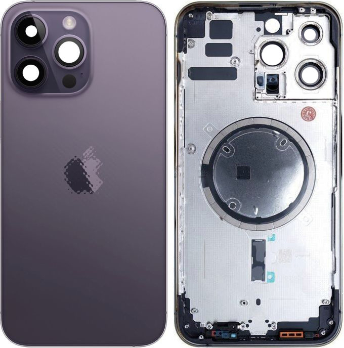 Kryt Apple iPhone 14 Pro Max - Zadní Housing (Deep Purple), Deep fialový