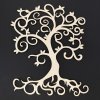 Dekorace Amadea dřevěný strom přírodní závěsná dekorace výška 20 cm