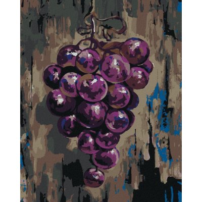 Malování podle čísel Fialové hroznové víno – Zboží Mobilmania