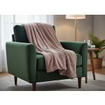 Mybesthome přehoz na křeslo sedačku TEDDY růžová 70 x 160 cm – Zboží Dáma