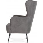 Autronic AK-317 GREY2 látka šedé kovové chromované nohy – Zboží Dáma