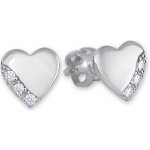 Soliter Náušnice z bílého zlata Srdíčka s krystaly 239 001 01071 07 – Sleviste.cz