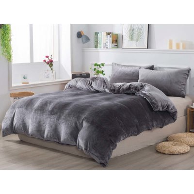 Xpose povlečení do postýlky Jorga tmavě šedé 100 x 135 cm 40 x 60 cm – Zboží Mobilmania