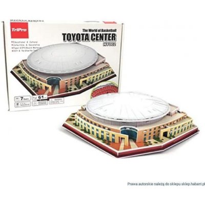 HABARRI Basketbalový stadion 3D puzzle Arena HOUSTON ROCKETS Toyota Center, 47 ks – Hledejceny.cz