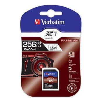 Verbatim SDXC 256 GB Class 10 44026