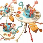 Woopie Montessori smyslová hračka Multifunkční liška – Hledejceny.cz