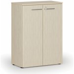 Primo Kancelářská skříň s dveřmi WOOD, 1087 x 800 x 420 mm, bříza – Zboží Dáma