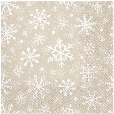 MFP Paper Papírové ubrousky sněhové vločky 2011103 20ks 33x33cm – Zboží Dáma