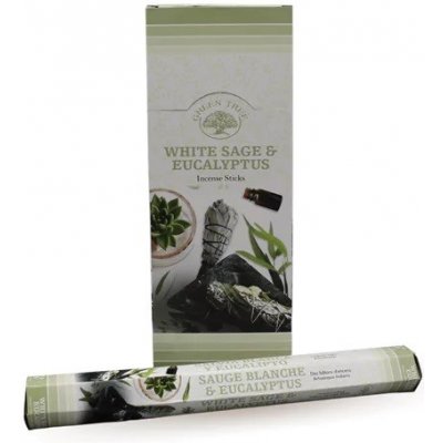 Green Tree Vonné tyčinky White Sage & Eucalyptus 15 g