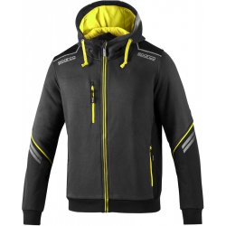 SPARCO Tech Hooded Full Zip pánská mikina/bunda šedá